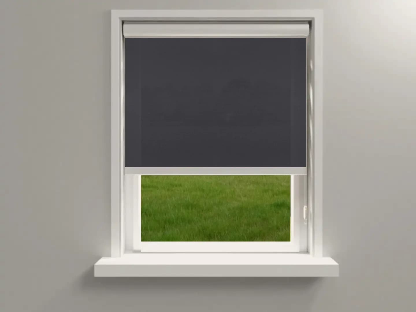 Rolgordijn Screen Zwartgaas