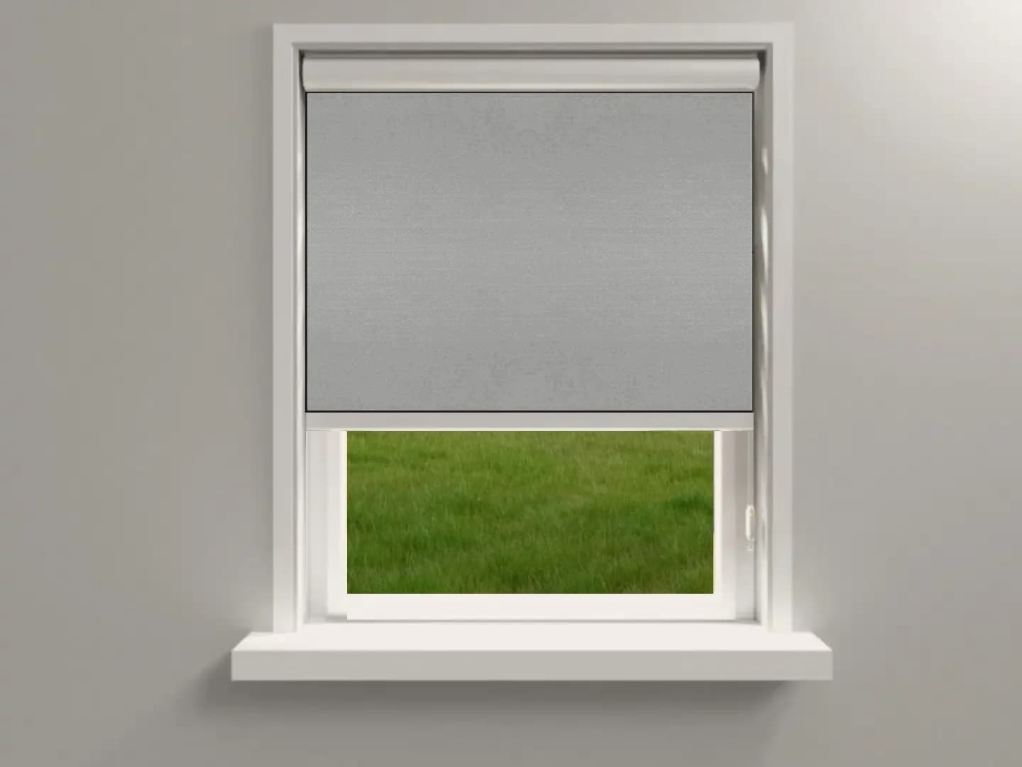 Rolgordijn Verduisterend Lichtgrijs taupe
